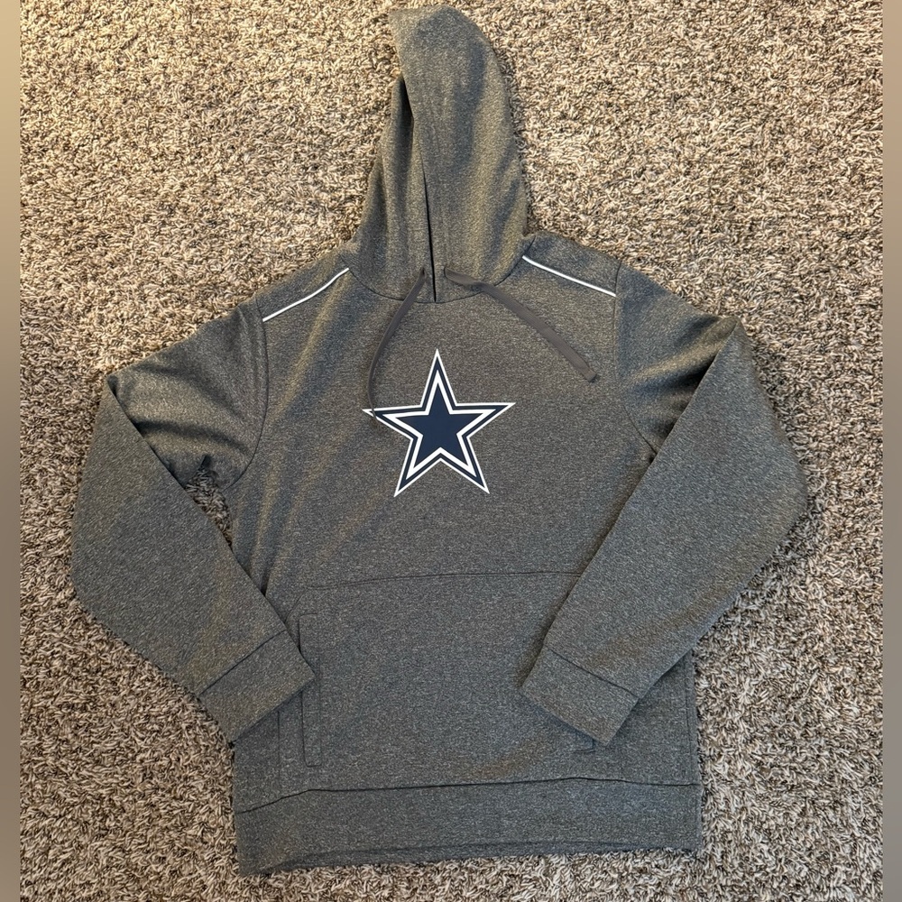 Dallas Cowboys NFL Team Apparel Gray Hoodie